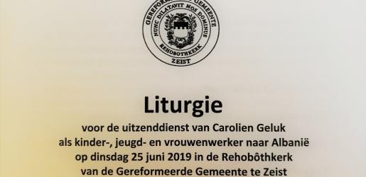Terugblik uitzenddienst Carolien Geluk